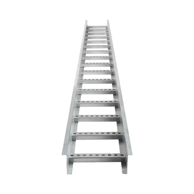 Escalera de Aluminio Portacables / Perfil Z / Peralte 3 1/4" /Paso 9" / Ancho 12" / 3.66 metros / Capacidad Máx. 274 Cables / Incluye Cople Union y Tornillería (CHEZ314P9X12AK) — CHAROFIL · SKU CH-E89PX12AK