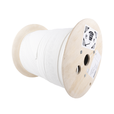 Bobina de Cable Blindado S/FTP de 4 Pares, Cat7, Inmune a Ruido e Interferencias, LSZH (Bajo Humo, Cero Halógenos), Color Blanco, Bobina de 500 Metros (1640 Pies) — PANDUIT · SKU PSL7004WH-CED