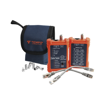 Tester Profesional para Mapeo de Cables de Red/Coaxiales — TEMPO · SKU PA1594