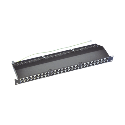 Panel de Parcheo de Impacto (110) Blindado de 48 Puertos Cat6A — LINKEDPRO BY EPCOM · SKU LPPPCS6A48P