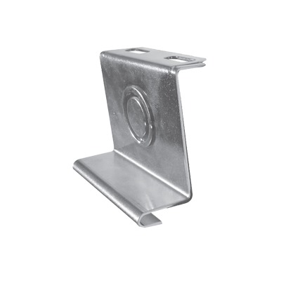 Placa salida a tubo automática con chequeador 1/2 y 3/4 de 66 mm, con acabado Electro Zinc — CHAROFIL · SKU CH-PST-AUT-66EZ