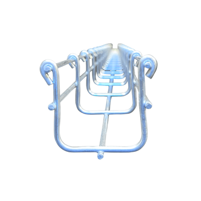 Charola Tipo Malla Línea MallaFils® 50x54 mm para hasta 38 Cables Cat6 / Uso Interior con Acabado EZ / Tramo 3 m — CHAROFIL · SKU ML-54-50EZ