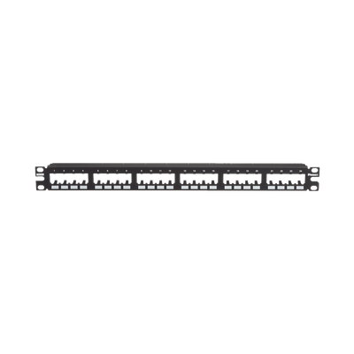 Panel de Parcheo Modular Mini-Com (Sin Conectores), Plano de Instalación al Ras, Sin Blindaje, de 24 Puertos, 1UR — PANDUIT · SKU CPP24FMWBLY