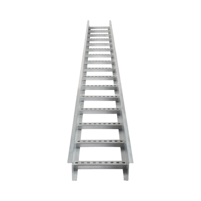 Escalera de Aluminio Portacables / Perfil Z / Peralte 3 1/4" /Paso 9" / Ancho 9" / 3.66 metros / Capacidad Máx. 205 Cables / Incluye Cople Union y Tornillería — CHAROFIL · SKU CH-E89PX9AK