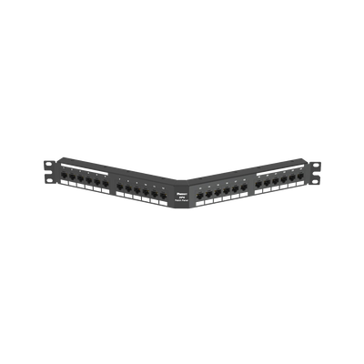 Panel de Parcheo de Impacto (110), Angulado, Categoría 6A, de 24 Puertos, 1UR — PANDUIT · SKU DPA246X88TGY