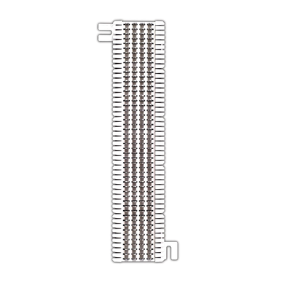 Bloque de Conexión S66, Capacidad de 50 Pares, Cat5e, Para Cable Sólido 22 a 26 AWG — SIEMON · SKU M1-50