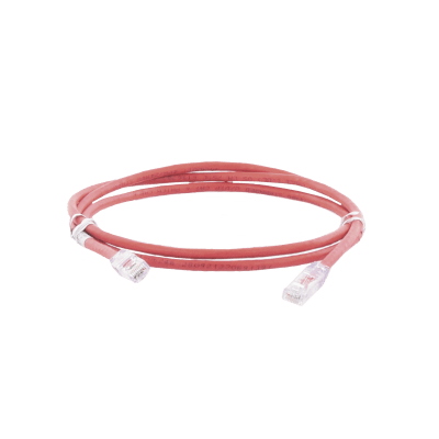 Cable de Parcheo UTP Categoría 6, con Plug Modular en Cada Extremo - 2 Metros (6.56 Pies) - Rojo — PANDUIT · SKU NK6PC7RDY