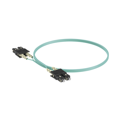 Jumper de Fibra Optica Multimodo 50/125 OM3, SC-SC Duplex, OFNR (Riser), Color Aqua, 3 Metros (9.84 Pies) — PANDUIT · SKU FX23RSNSNSNM003