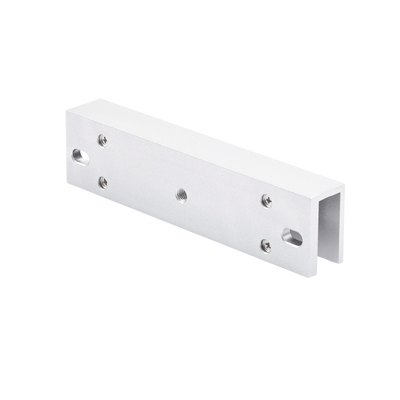 Montaje en "U" para Instalación de Chapa Magnética DS-K4H258S en Puerta de Cristal (Vidrio) — HIKVISION · SKU DS-K4H258-U