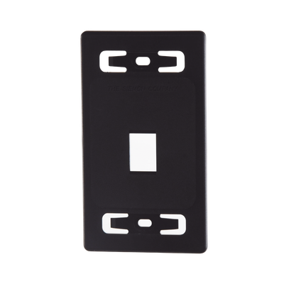 Placa de Pared Modular MAX, de 1 Salida, Color Negro — SIEMON · SKU MX-FP-S-01-01