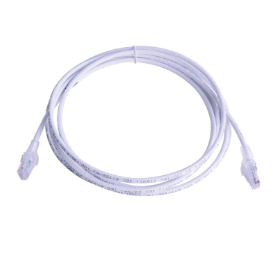 Patch Cord MC6 Modular Cat6 UTP, CM/LS0H, 3.05 Metros (10 Pies), Color Blanco, Versión Bulk (Sin Empaque Individual) — SIEMON · SKU MC6-10-02B