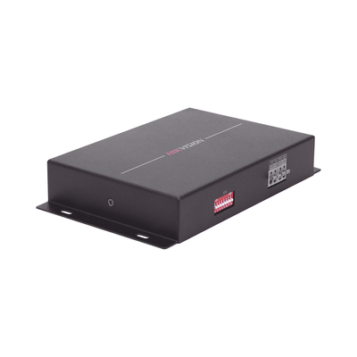 Módulo de 4 Relevadores de Capacidad 220 VCA (Max. 10A) / Para Funciones de Automatización / Comunicación RS-485 — HIKVISION · SKU DS-PM-RSO4-H