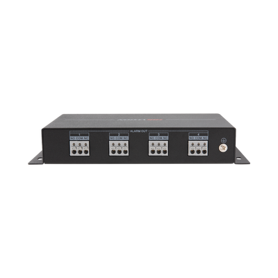 Módulo de 4 Relevadores de Capacidad 30 Vcc (Max. 1 A) / Para Funciones de Automatización / Comunicación RS-485 — HIKVISION · SKU DS-PM-RSO4