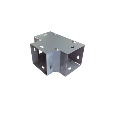 Derivación "T" horizontal 100 x 100 mm (3.94 x 3.94 pulg.), fabricado en lámina de acero al carbón — CHAROFIL · SKU CH-DCT100L