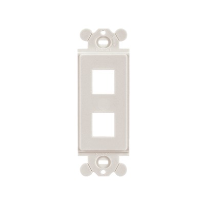 Marco de Módulo Dúplex, Para Placas Frontales Estándar GFCI, Acepta 2 Módulos Keystone, Color Blanco — PANDUIT · SKU NK2RMFWH