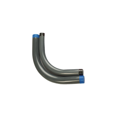 Codo Conduit  Rígido de Aluminio de 1/2" (13 mm) / Recubierto de PVC / Interior de Uretano. — RAWELT · SKU CAL-13-PC