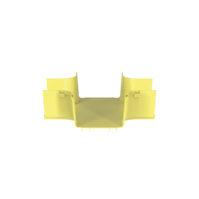 Accesorio de 4 Vías Horizontal, Con Ángulos a 90º, Para Canaletas FiberRunner™ 6X4, Color Amarillo — PANDUIT · SKU FRFWC6X4LYL