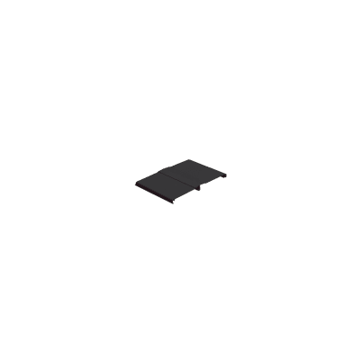 Tapa Con Bisagra a Presión Para Canaleta FiberRunner™ FR12X4BL6, de PVC Rígido, Color Negro, 1.8 m de Largo — PANDUIT · SKU FRHC12BL6
