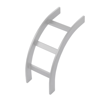 Accesorio de Escalerilla Curva Vertical (Bajada) Interior, 12 in de Ancho, de Acero, Color Blanco — HOFFMAN · SKU LIB12W
