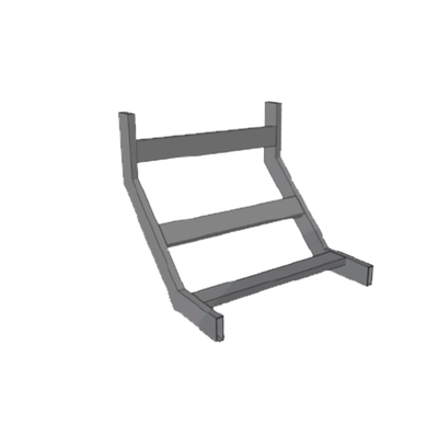 (CHCVIT1X12EPK) CURVA VERTICAL INTERIOR TUBULAR 1.5 DE PERALTE X 12 ANCHO PINT EPOx COLOR NEGRO, INCLUYE COPLes y tornilleria — CHAROFIL · SKU CHCVIT1X12EPK