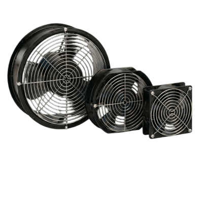 Ventilador Axial Compacto 6 Pulgadas / 115VAC / 102CFM / Silencioso / Acero Negro / 50,000 Horas Operación — HOFFMAN · SKU A6AXFNGQ