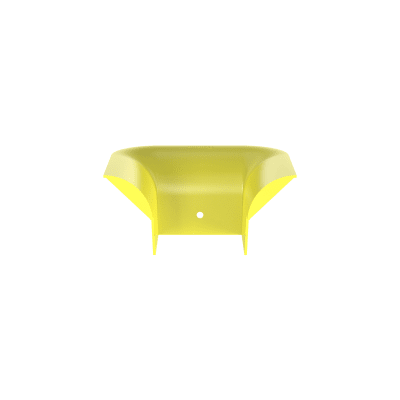 Accesorio de Control de Radio de Curvatura, Para Bajadas de Cable con Canaletas FiberRunner 4x4, Color Amarillo — PANDUIT · SKU FTR4X4LYL