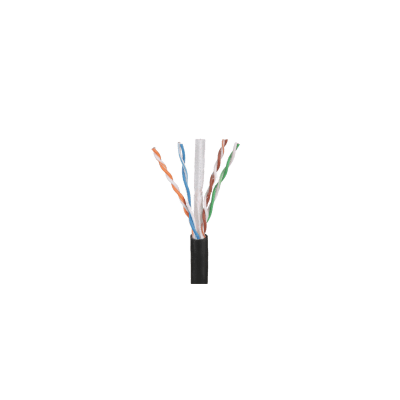 Bobina de Cable UTP de 4 Pares OSP (Planta Externa), Cat6 de Rango Extendido, 22 AWG, Color Negro, 305 Metros (1000 Pies). — PANDUIT · SKU PUO6C2204BL-CEG