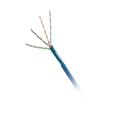 Bobina de Cable UTP de 4 Pares, Cat6A, 23 AWG, CMP (Plenum), Color Azul, 305 Metros (1000 Pies) — PANDUIT · SKU PUP6AS04BU-GZ