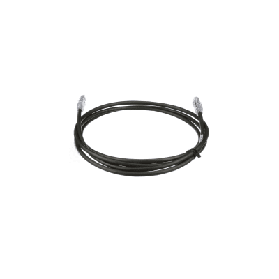 Cable de Parcheo UTP, Cat6A, 24 AWG, CM, Color Negro, 10.67 Metros (35 Pies)