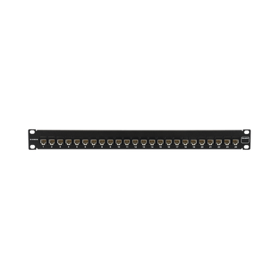 Patch Panel UltraMAX. UTP, Precargado con Jacks Cat6, 24 Puertos, Plano, 1U — SIEMON · SKU UP6-F1-24L-RS