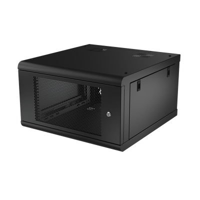 Gabinete de Pared con Puerta Perforada, 635mm de Profundidad, 6U Rack de 19 in, Acero Reforzado — LINKEDPRO · SKU SR-1906-GN2P