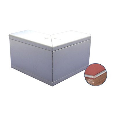 Esquinero exterior de Aluminio,  para canaleta INKA140 (8510-80001) — THORSMAN · SKU INKA-140-EE
