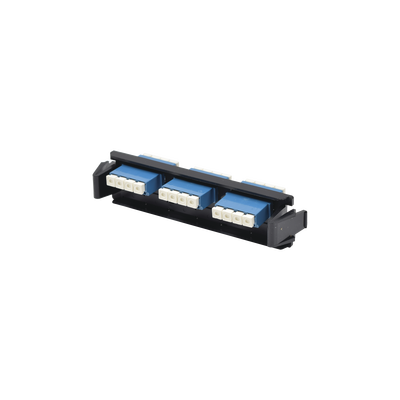 Placa Acopladora de Fibra Óptica Quick-Pack, Con 6 Conectores LC/UPC Duplex (12 Fibras), Para Fibra Monomodo, Azul — SIEMON · SKU RIC-F-LCU12-01C