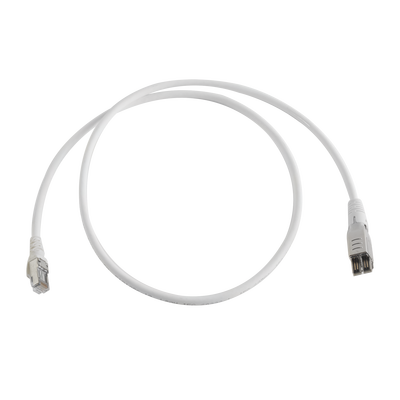 Patch Cord TERA Cat6A 1/10G Ethernet, de 4 Pares y Conector Modular, LS0H, Color Marfil, 1 Metro (3.28 Pies) — SIEMON · SKU T4A-S01M-B02L
