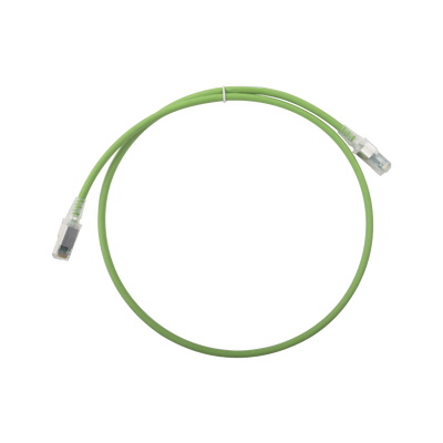 Patch Cord Z-MAX Cat6A S/FTP, CM/LS0H, 0.91 metros (3 pies), Color Verde, Versión Bulk (Sin Empaque Individual) — SIEMON · SKU ZM6A-S03-07B