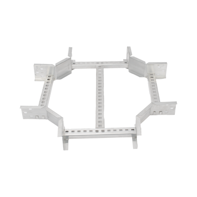 Derivación "X" Horizontal de Aluminio Perfil Z / Peralte 3 1/4" / Ancho 9"/ Radio 8" / Incluye Tornillería (CHXHEZ314R8X9AK) — CHAROFIL · SKU CHXE8R8X9AK