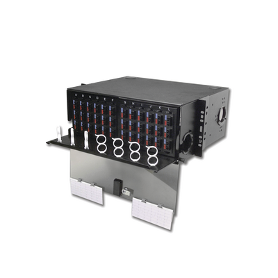 Panel de Conexión de Fibra Óptica (RIC3) Para Rack de 19in, Acepta 12 Placas Quick Pack, Hasta 288 Fibras, 4 UR — SIEMON · SKU RIC3-72-01