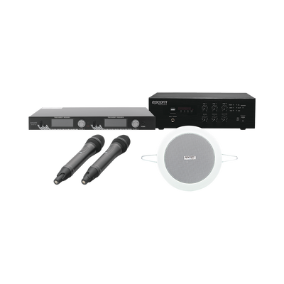KIT IDEAL PARA SALAS DE CONFERENCIAS 1 SFB120 + 1 SF521UH + 4 SF104GD — EPCOM PROAUDIO · SKU EPCONFERKIT