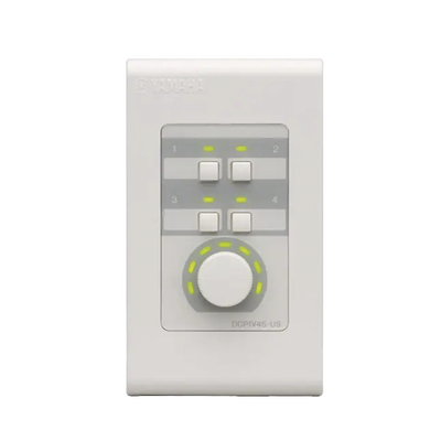 Panel de Control Digital | 1 Volumen | 4 Switches Configurables | Compatible con Procesadores Serie MA, PA, y MTX — YAMAHA · SKU DCP1V4S