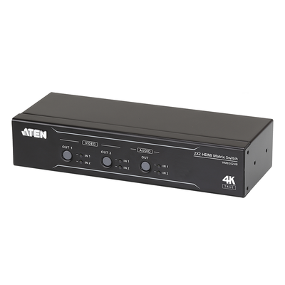 Conmutador matricial HDMI 2 x 2 True 4K con desembebedor de audio — ATEN · SKU VM0202HB