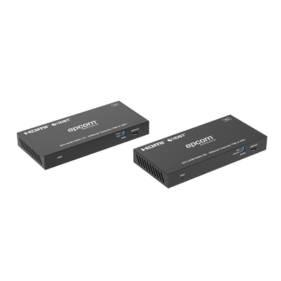 Kit Extensor HDMI | HDBaseT | 70m en 4K@60Hz | Cat5e/6 | Gestión Avanzada EDID | Soporta ARC | Control IR Bidireccional | RS232 | PoC — EPCOM PROAUDIO · SKU EPC-EHB70ARC