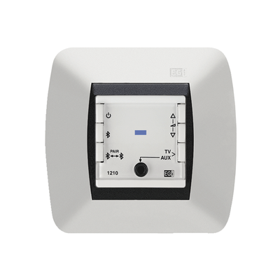 Mando Bluetooth | Entrada AUX/TV | Amplificador 2+2W | 16Ω | 110-230VCA — EGI AUDIO SOLUTIONS · SKU 121010H