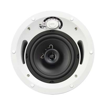 Altavoz comercial de 2 vías | 70V /100V | 8 Ohms | montaje en techo | woofer de 6.5 in | 60 Watts | — TRUAUDIO · SKU CL-70V-6UL