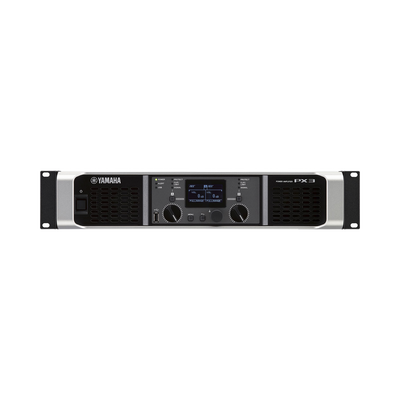 Amplificador de audio Clase D | 300 W x 2 a 8Ω | 500 W x 2 a 4Ω. | Baja Impedancia | Procesamiento Inteligente — YAMAHA · SKU PX3