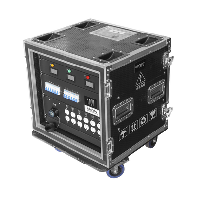 Centro de carga movil para instalaciones temporales con conexión TIPO socapex a 110v Y 220V | RACK 10U — EPCOM PROAUDIO · SKU EP-CC-10U