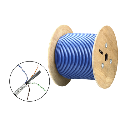 Cable SF/UTP | 4 pares 23 AWG | Cumple con los requisitos de la HDBaseT Alliance | Protección EMI | Transmisión de datos 4K | Color Azul | 305m — ATEN · SKU 2L2910