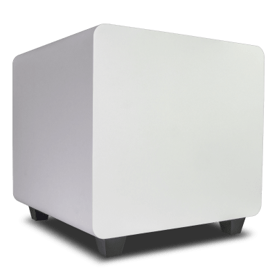 Subwoofer Activo de 10in | Diseño Down-Firing | 300W RMS | Recinto Sellado | Acabado Blanco — TRUAUDIO · SKU DFS10WT