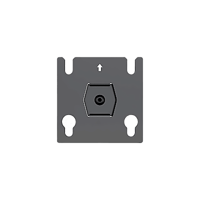 Accesorio - Placa Adaptadora para Panel LED 20 x 20.5 mm | Dimensiones 64 x 64 x 2 mm | Diámetro de Orificio Ø10.3 mm | Separación de Orificios 40 mm.  — EPCOM INDUSTRIAL · SKU SDJH633