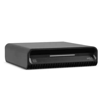Streamer Audio M Series | Native Streaming™ | AirPlay 2 | Google Cast | Spotify Connect | TIDAL Connect | Bluetooth LE Audio | HDMI eARC | PoE | 12V Trigger | Variable Audio Output — VSSL · SKU MS1