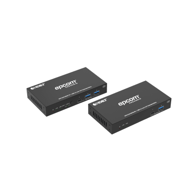Extensor USB 3.2 Gen 1 | 100 m | Cable CAT6a | Velocidad 5 Gbps | Puertos USB-C y USB-A | PoC Bidireccional 24V | Compatible Con Dispositivos USB Variados — EPCOM PROAUDIO · SKU EPP-EU3100CB
